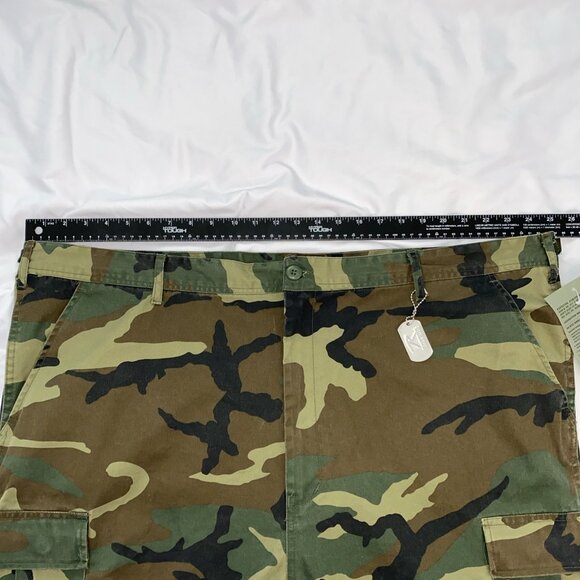 New Rothco Woodland Camo Paratrooper Fatigue Pants Mens 3XL 47”-51” 8 Pocket BDU - Picture 7 of 13